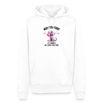 Cocker Spaniel Pastel Herzen Schlafshirt - Männer Premium Bio Hoodie - Weiß - Vorne - Nico (187cm)
