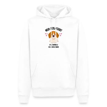 Beagle Comic Welpe Herzen Schlafshirt - Männer Premium Bio Hoodie - Weiß - Vorne - Nico (187cm)