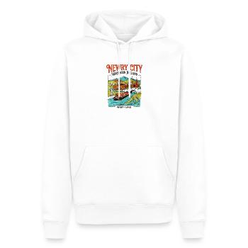 Vintage Newry City Northern Ireland Canal - Männer Premium Bio Hoodie - Weiß - Vorne - Nico (187cm)