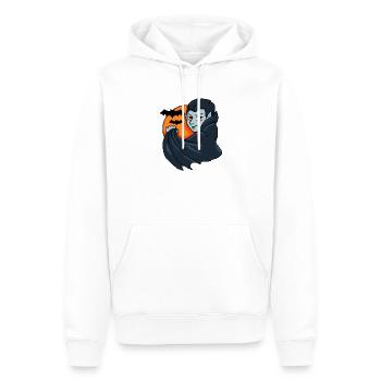 Crimson Night Vampir - Männer Premium Bio Hoodie - Weiß - Vorne - Nico (187cm)