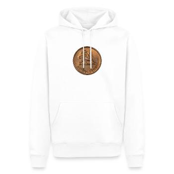 Lion of Judah Jah Rastafari Rasta Reggae Roots - Männer Premium Bio Hoodie - Weiß - Vorne - Nico (187cm)