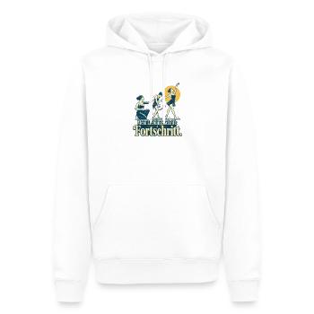 Tanzlehrer Spruch Fortschritt Tanzunterricht - Männer Premium Bio Hoodie - Weiß - Vorne - Nico (187cm)