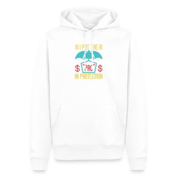 Insurance Agent Pro In Protection Funny Insurance - Männer Premium Bio Hoodie - Weiß - Vorne - Nico (187cm)