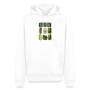 Gurkenkunde - Männer Premium Bio Hoodie - Weiß - Vorne - Nico (187cm)