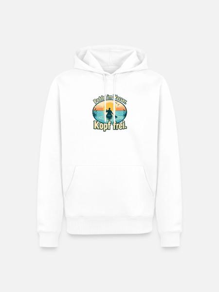 Paddeln Kajak Kanu SUP Paddler - Männer Premium Bio Hoodie - Weiß