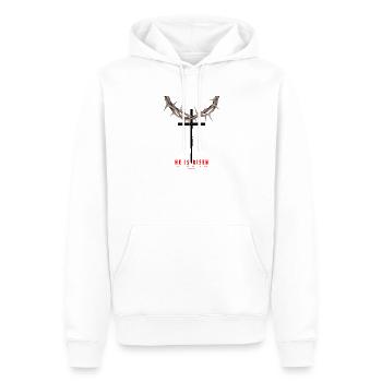 Er Ist Auferstanden Christ Died For Our Sins Krez - Männer Premium Bio Hoodie - Weiß - Vorne - Nico (187cm)
