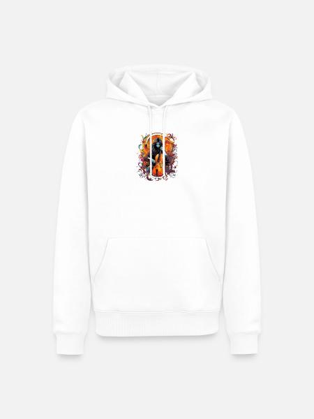 Cellospieler Cellist-Musikerin - Männer Premium Bio Hoodie - Weiß