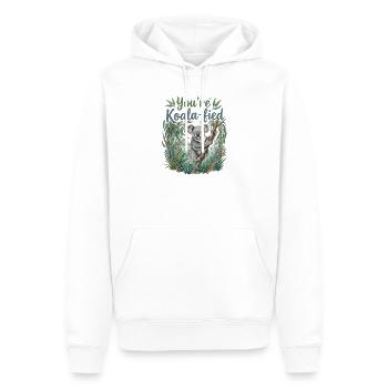You're Koala-fied – Süßes Koala Bär Geschenk - Männer Premium Bio Hoodie - Weiß - Vorne - Nico (187cm)