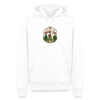 The Slow Hiking Club - Männer Premium Bio Hoodie - Weiß - Vorne - Nico (187cm)