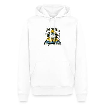 Norddeutsch Fischkopp Küstenliebe Schietegal - Männer Premium Bio Hoodie - Weiß - Vorne - Nico (187cm)