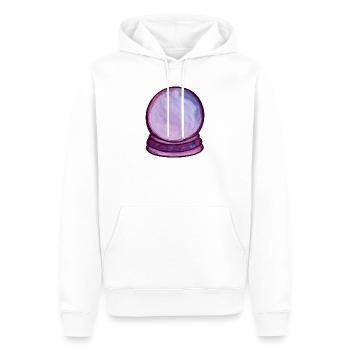 Violette Orb Aquarellkugel - Männer Premium Bio Hoodie - Weiß - Vorne - Nico (187cm)