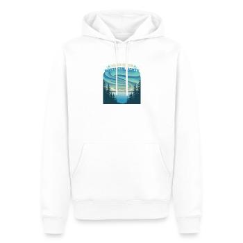 Aurora Polaris Dance Of Northern Lights - Männer Premium Bio Hoodie - Weiß - Vorne - Nico (187cm)