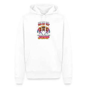 Springspinnen Zubehör Geschenk Springspinnen Fans - Männer Premium Bio Hoodie - Weiß - Vorne - Nico (187cm)