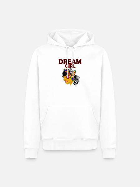 Dream Girl Schmetterlingskunst - Männer Premium Bio Hoodie - Weiß
