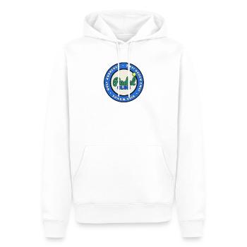 Padel Club - Zwei gegen Zwei, vier Wände - Männer Premium Bio Hoodie - Weiß - Vorne - Nico (187cm)