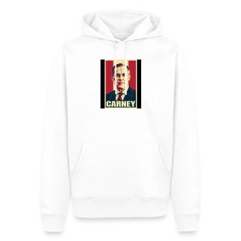 Mark Carney Canada Pop Art - Männer Premium Bio Hoodie - Weiß - Vorne - Nico (187cm)