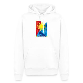 Philippinen Sonnenflagge Filipino Pride - Männer Premium Bio Hoodie - Weiß - Vorne - Nico (187cm)