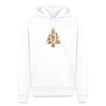 Gourmet Weihnachtsbaum - Männer Premium Bio Hoodie - Weiß - Vorne - Nico (187cm)