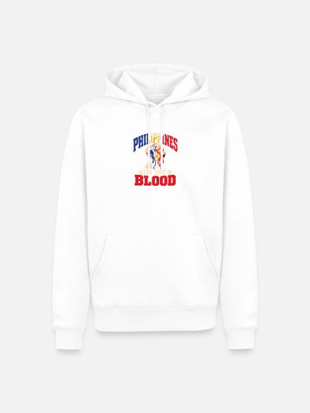 Philippinische Wurzeln Amerikanische Heimat - Männer Premium Bio Hoodie - Weiß
