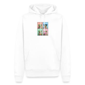Frösche Frosch - Männer Premium Bio Hoodie - Weiß - Vorne - Nico (187cm)