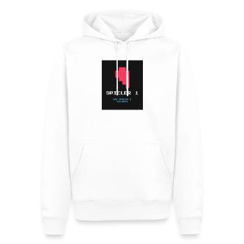 Gamer 2 - Männer Premium Bio Hoodie - Weiß - Vorne - Nico (187cm)