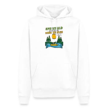 SPREEWALD AUSFLUG - Männer Premium Bio Hoodie - Weiß - Vorne - Nico (187cm)