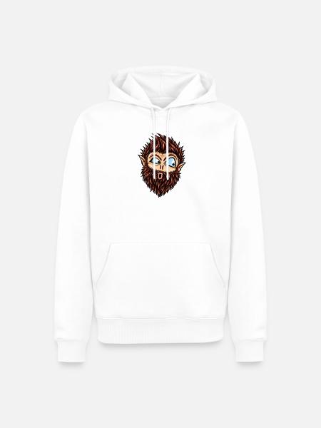 baertiger_bob - Männer Premium Bio Hoodie - Weiß
