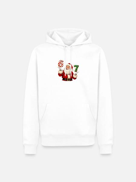 Weihnachtszauber Santa 67 - Männer Premium Bio Hoodie - Weiß