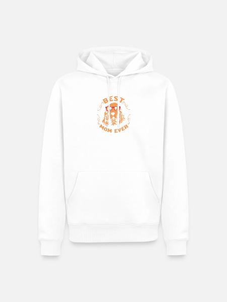 Cocker Spaniel Mama Hundemama - Männer Premium Bio Hoodie - Weiß