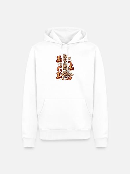Schraubenfreunde: Retro-Charme - Männer Premium Bio Hoodie - Weiß