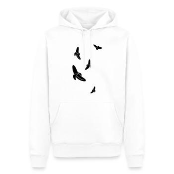 Flying bananas - Men’s Premium Organic Hoodie - white - Front - Nico (187cm)