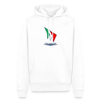 ITALNAUTIC SAILING BRAND - Männer Premium Bio Hoodie - Weiß - Vorne - Nico (187cm)