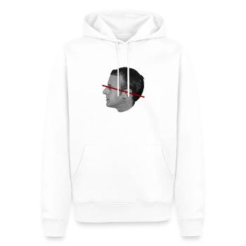 Emmacronomie - Sweat à capuche Premium bio Homme - blanc - Devant - Nico (187cm)
