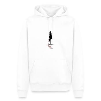 Liebe dein Leben - Männer Premium Bio Hoodie - Weiß - Vorne - Nico (187cm)