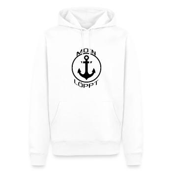 Anker Löppt - Männer Premium Bio Hoodie - Weiß - Vorne - Nico (187cm)