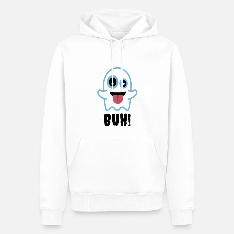 Buh - Ghost terrify sweet effrayant - Sweat à capuche Premium bio Homme - blanc