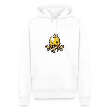 Couronne de bande dessinée de méduse - Sweat à capuche Premium bio Homme - blanc - Devant - Nico (187cm)