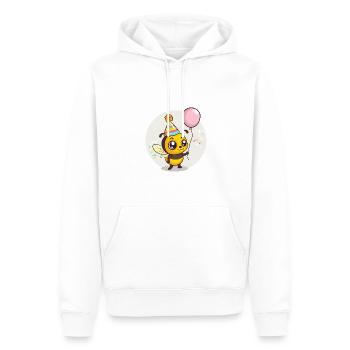 Biene Geburtstag Comic - Männer Premium Bio Hoodie - Weiß - Vorne - Nico (187cm)