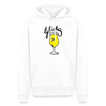 Glückspils - Männer Premium Bio Hoodie - Weiß - Vorne - Nico (187cm)
