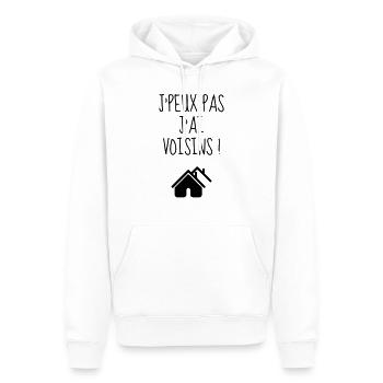 Nachbar / Nachbarschaft / Nachbarin / Haus - Männer Premium Bio Hoodie - Weiß - Vorne - Nico (187cm)