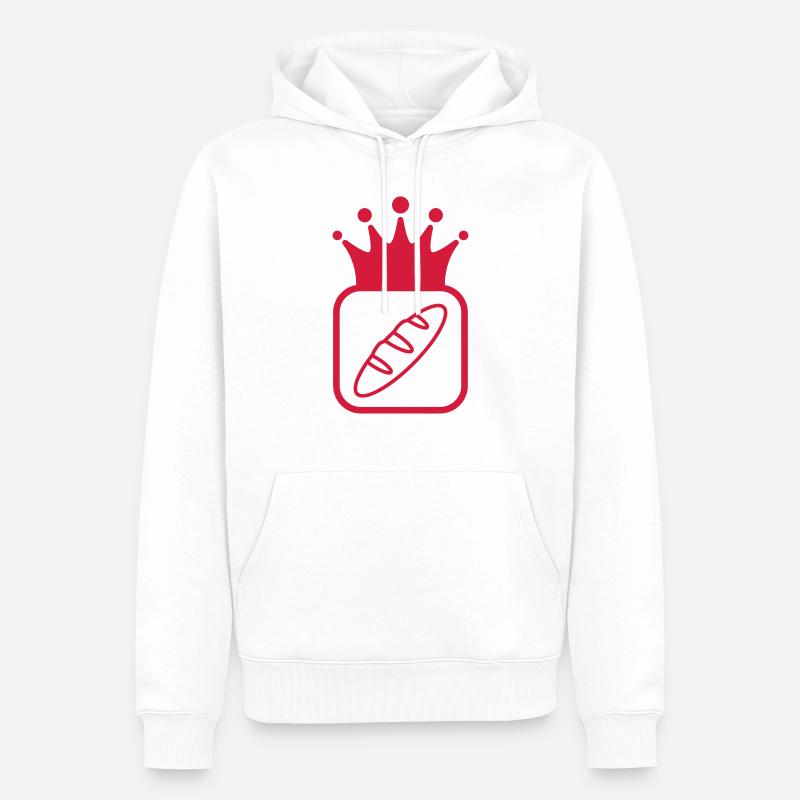 Bäcker / Bäckerei / Bäckerin / Brot - Männer Premium Bio Hoodie - Weiß