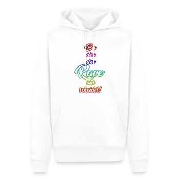 Bis das der Rave uns scheidet! - Männer Premium Bio Hoodie - Weiß - Vorne - Nico (187cm)