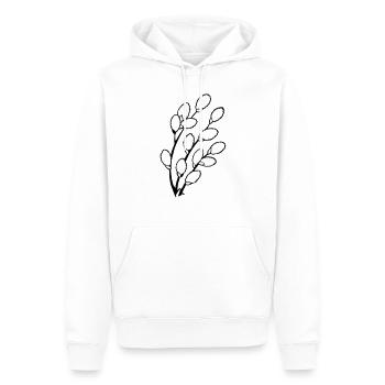 Weiden zum Ostern - Männer Premium Bio Hoodie - Weiß - Vorne - Nico (187cm)