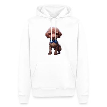 Hundeliebe Pudel Hundehalter Pudelwelpe Hundewelpe - Männer Premium Bio Hoodie - Weiß - Vorne - Nico (187cm)