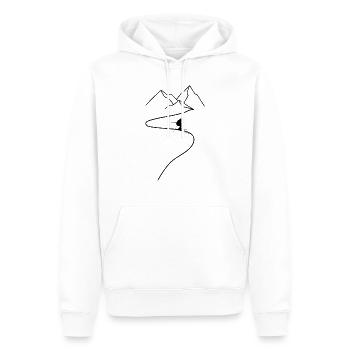 Ski Ski Motif pour Skieur Skieur - Sweat à capuche Premium bio Homme - blanc - Devant - Nico (187cm)