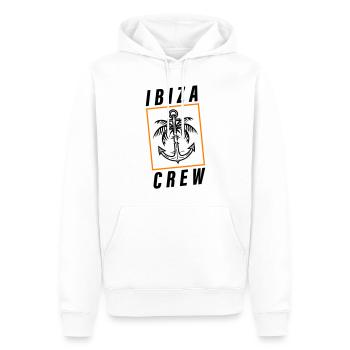 Ibiza Crew Anchor Palm Tree Holidays - Sweat à capuche Premium bio Homme - blanc - Devant - Nico (187cm)