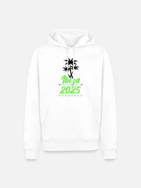 Ibiza 2025 - Men’s Premium Organic Hoodie - white