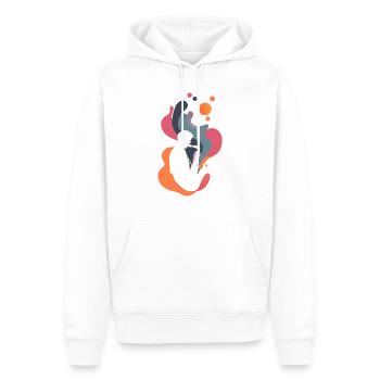 Saxophone, brass band, jazz - Men’s Premium Organic Hoodie - white - Front - Nico (187cm)