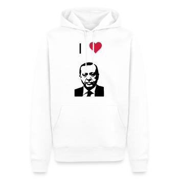 Recep Tayyip Erdoğan - Männer Premium Bio Hoodie - Weiß - Vorne - Nico (187cm)