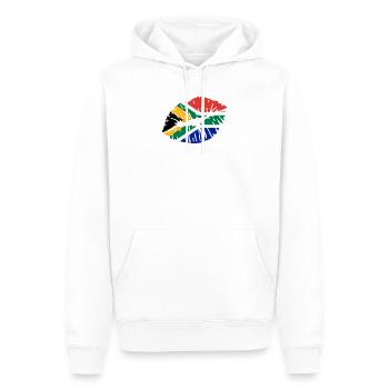 Afrique du Sud - Sweat à capuche Premium bio Homme - blanc - Devant - Nico (187cm)